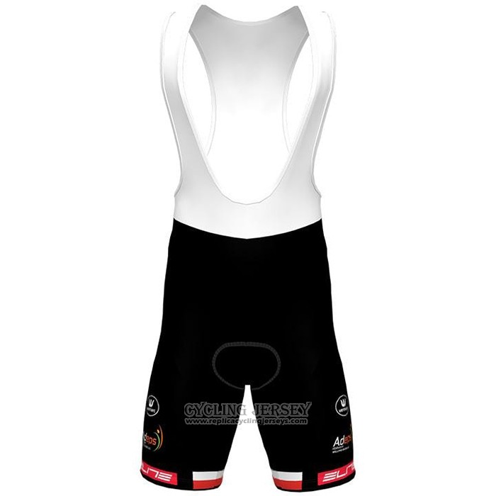 2021 Cycling Jersey Wallonie Bruxelles White Short Sleeve And Bib Short
